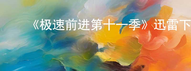 陈银伟发布《极速前进第十一季》迅雷下载/在线观看-选秀综艺-美剧天堂